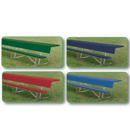 SSN 21 Ft. Player Bench With Shelf, Red BEPS21CR